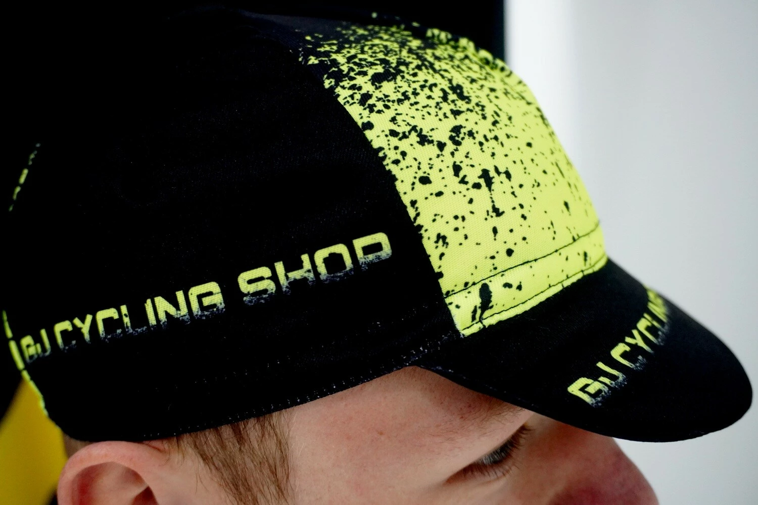 Casquette GJ Cycling Shop Black/Fluo 3 Casquette GJ Cycling Shop Black/Fluo