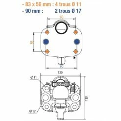France Attelage Crochet Mixte Avec Double Entraxe 83x56 Mm Et 90 Mm -Collections GJ Cycling Soldes Magasin crochet mixte avec double entraxe 83x56 mm et 90 mm 2