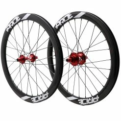 Paire De Roues Pride Gravity Exp Aero Ud Gloss Disc - Moyeux Red