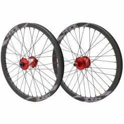 Paire De Roues Pride Wave CFR 1K Matt / Moyeux Control 36H Rouge