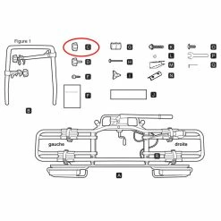 France Attelage Pièce De Rechange MFT : Molette De Verrouillage Pour Multi-Cargo-2-Family