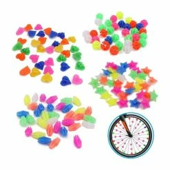 140pcs Rayons De Vélo Décor, Couleurs Assorties Rayons De Roue De Vélo Accessoires De Rayons De Roue De Clip En Plastique De - Avis / Test