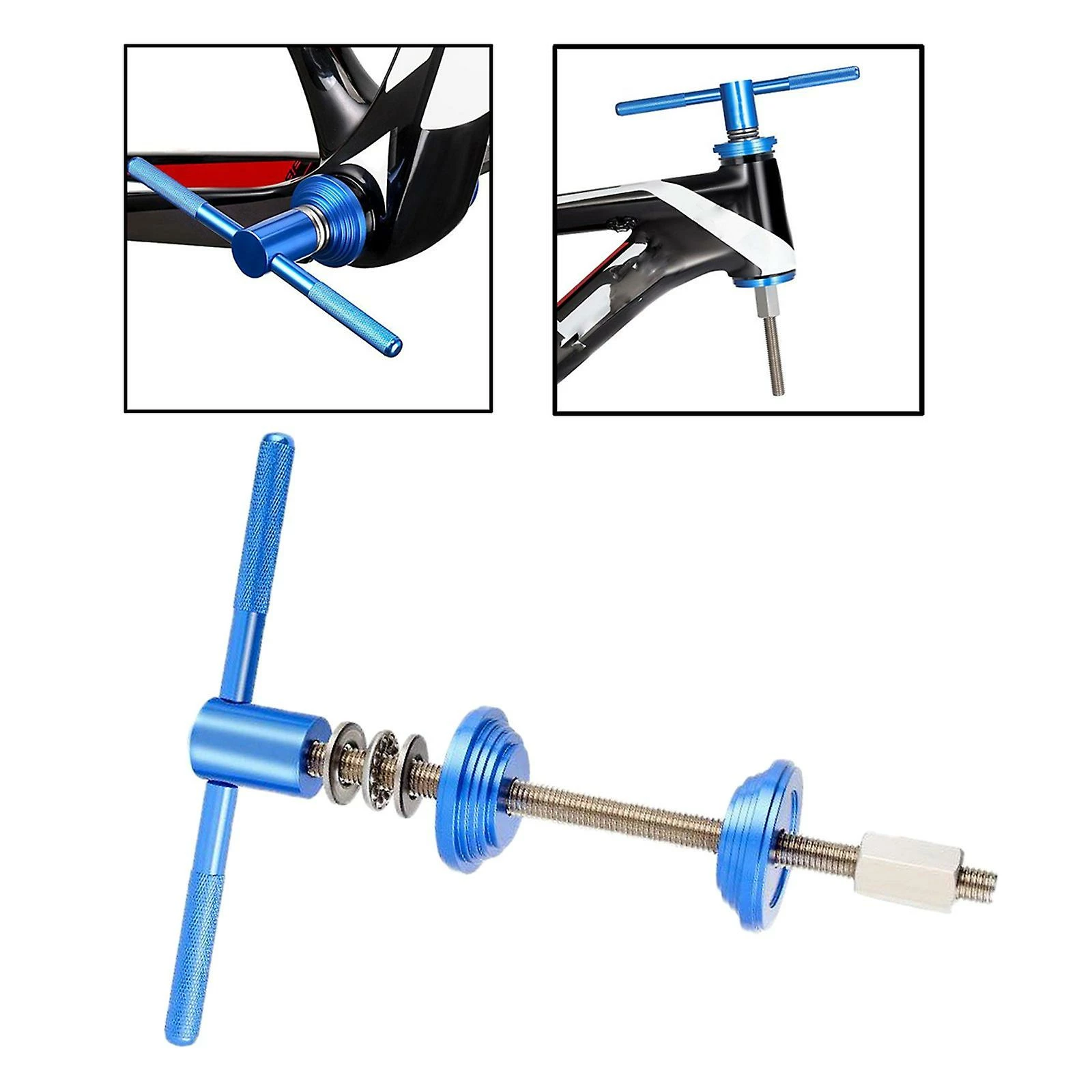 Mickcara Outil D’installation De Presse De Casque De Vélo Et De Pédalier, Outil D’entrée De Presse De Casque De Vélo, Accessoires De Réparation De Vélo 4 Mickcara Outil D’installation De Presse De Casque De Vélo Et De Pédalier, Outil D’entrée De Presse De Casque De Vélo, Accessoires De Réparation De Vélo – Image 2