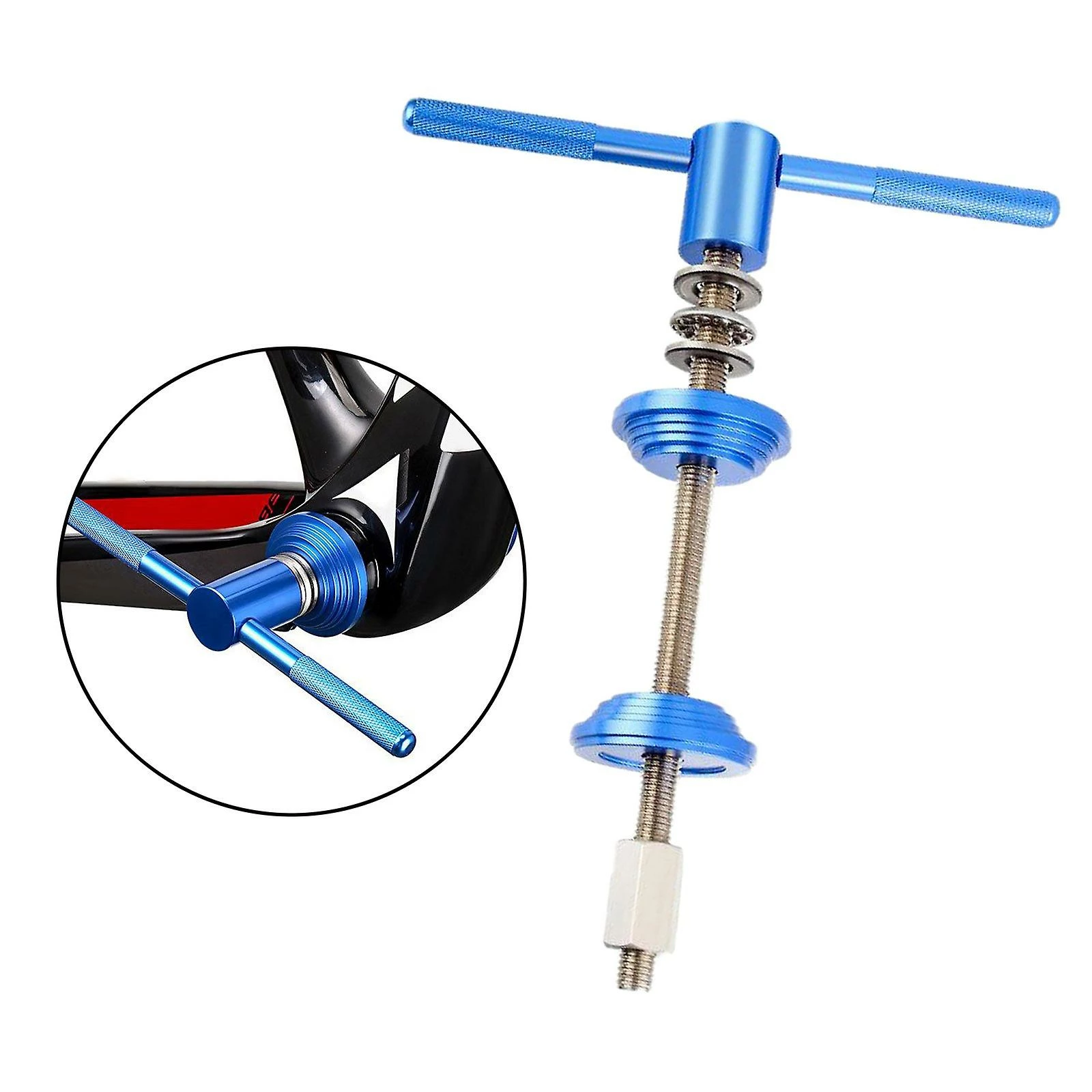 Mickcara Outil D’installation De Presse De Casque De Vélo Et De Pédalier, Outil D’entrée De Presse De Casque De Vélo, Accessoires De Réparation De Vélo 6 Mickcara Outil D’installation De Presse De Casque De Vélo Et De Pédalier, Outil D’entrée De Presse De Casque De Vélo, Accessoires De Réparation De Vélo – Image 4