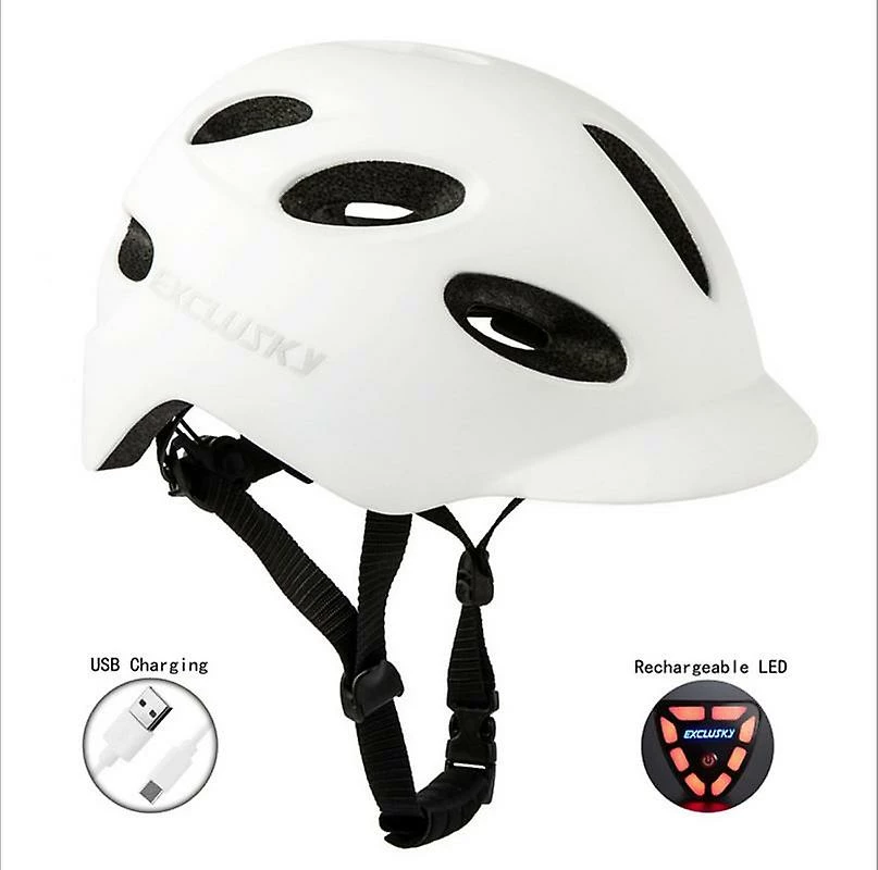 Mimigo Casque De Vélo Adulte Avec Lumière Arrière Pour Les Navetteurs Urbains Réglable Pour Hommes / Femmes Casque Léger Respirant Et Réglable Skateboard Bike Helm 3 Mimigo Casque De Vélo Adulte Avec Lumière Arrière Pour Les Navetteurs Urbains Réglable Pour Hommes / Femmes Casque Léger Respirant Et Réglable Skateboard Bike Helm