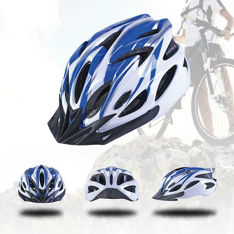 Unbranded Casque De Vélo Bleu + Noir Casque De Vélo De Montagne Casque Monobloc 4 Unbranded Casque De Vélo Bleu + Noir Casque De Vélo De Montagne Casque Monobloc – Image 2