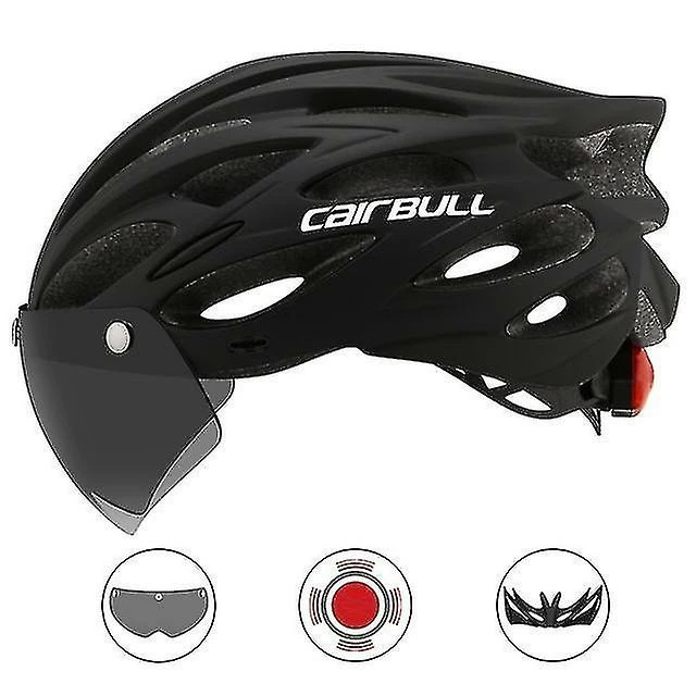 HSKMALL Casques De Vélo Ultralégers Casque De Sécurité De Vélo De Moto D’extérieur Casque De Vélo Feu Arrière Casque De Lentille Amovible Visière 3 HSKMALL Casques De Vélo Ultralégers Casque De Sécurité De Vélo De Moto D’extérieur Casque De Vélo Feu Arrière Casque De Lentille Amovible Visière