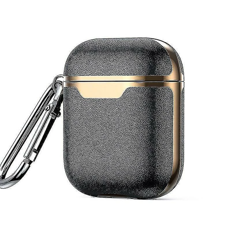 HSKMALL Housse De Protection Casque De Vélo Pour Airpods-etui Or Noir 4 HSKMALL Housse De Protection Casque De Vélo Pour Airpods-etui Or Noir – Image 2