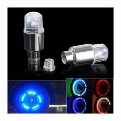 2X Vélo Voiture Moto Roue Pneu Pneu Valve Bouchon Néon LED Lampe De Lumière Flash Chaud_t231 - Avis / Test