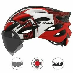 Unbranded Lentille De Casque De Sécurité De Cyclisme Ultraléger (rouge)