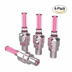 4 PCS Red -Lampe Fluorescente à Accrocher Sur Le Gonfleur De Roue De Vélo,éclairage En Forme De Buse à Poser Sur La Valve D - Avis / Test