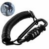 Unbranded Casque De Moto Serrure & Câble, Heavy Duty Universal Combination Lock Cable Caribeaner Lock Motorcyc
