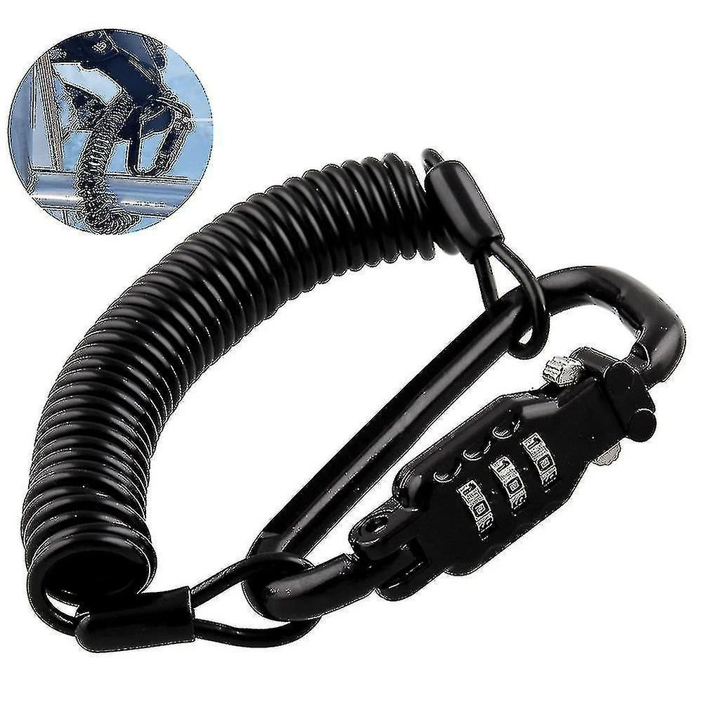 Unbranded Casque De Moto Serrure & Câble, Heavy Duty Universal Combination Lock Cable Caribeaner Lock Motorcyc 3 Unbranded Casque De Moto Serrure & Câble, Heavy Duty Universal Combination Lock Cable Caribeaner Lock Motorcyc