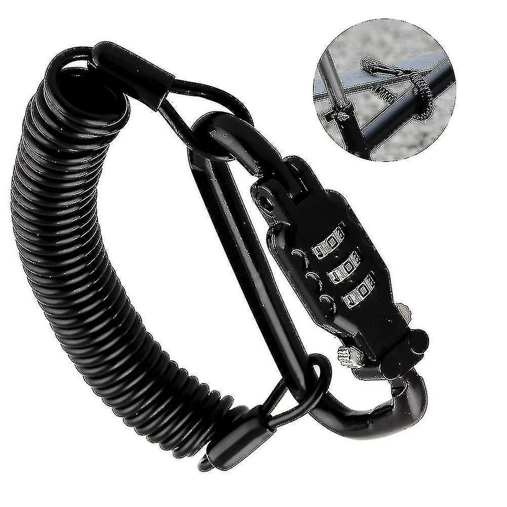 Unbranded Casque De Moto Serrure & Câble, Heavy Duty Universal Combination Lock Cable Caribeaner Lock Motorcyc 4 Unbranded Casque De Moto Serrure & Câble, Heavy Duty Universal Combination Lock Cable Caribeaner Lock Motorcyc – Image 2