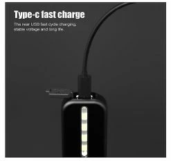 Vention Lumière De Vélo Rechargeable Led Feux Avant Et Arrière, Lumières Puissantes Imperméables Et Antichoc, Lumières De Casque, Pour VTT Cycliste Poussette Camping Scooter( -Collections GJ Cycling Soldes Magasin 437491448 max