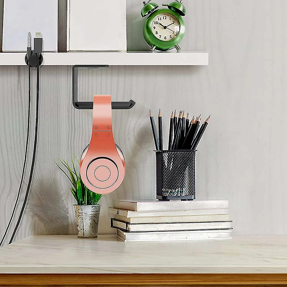 Unbranded Support De Casque D’écoute Support De Crochet, Style De Vie Sous Le Bureau Gain De Place Support De Casque Cintre Support De Casque Affichage 6 Unbranded Support De Casque D’écoute Support De Crochet, Style De Vie Sous Le Bureau Gain De Place Support De Casque Cintre Support De Casque Affichage – Image 4