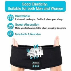 Unbranded Casque De Sommeil Bluetooth Headband, Casque Sans Fil Casques Avec Haut-parleurs Minces, Écouteurs De Sommeil, Casque De Sommeil Pour La Course D’entraînement -Collections GJ Cycling Soldes Magasin 464256064 max