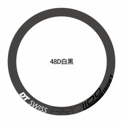 48D White Black -READU Vélo Autocollants Vélo De Route DT ARC1100 Roue Ensemble Autocollants Vélo Jante Décalcomanies Vélo - Avis / Test