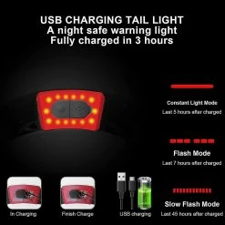 Unbranded Casque De Vélo Adulte Hommes Femmes Casque De Vélo De Cyclisme Avec Lumière Led Arrière -Collections GJ Cycling Soldes Magasin 507646073 max