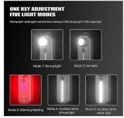 Unbranded Bike Light Rechargeable Led Feux Avant Et Arrière, Feux Puissants Imperméables Et Antichocs, Casque