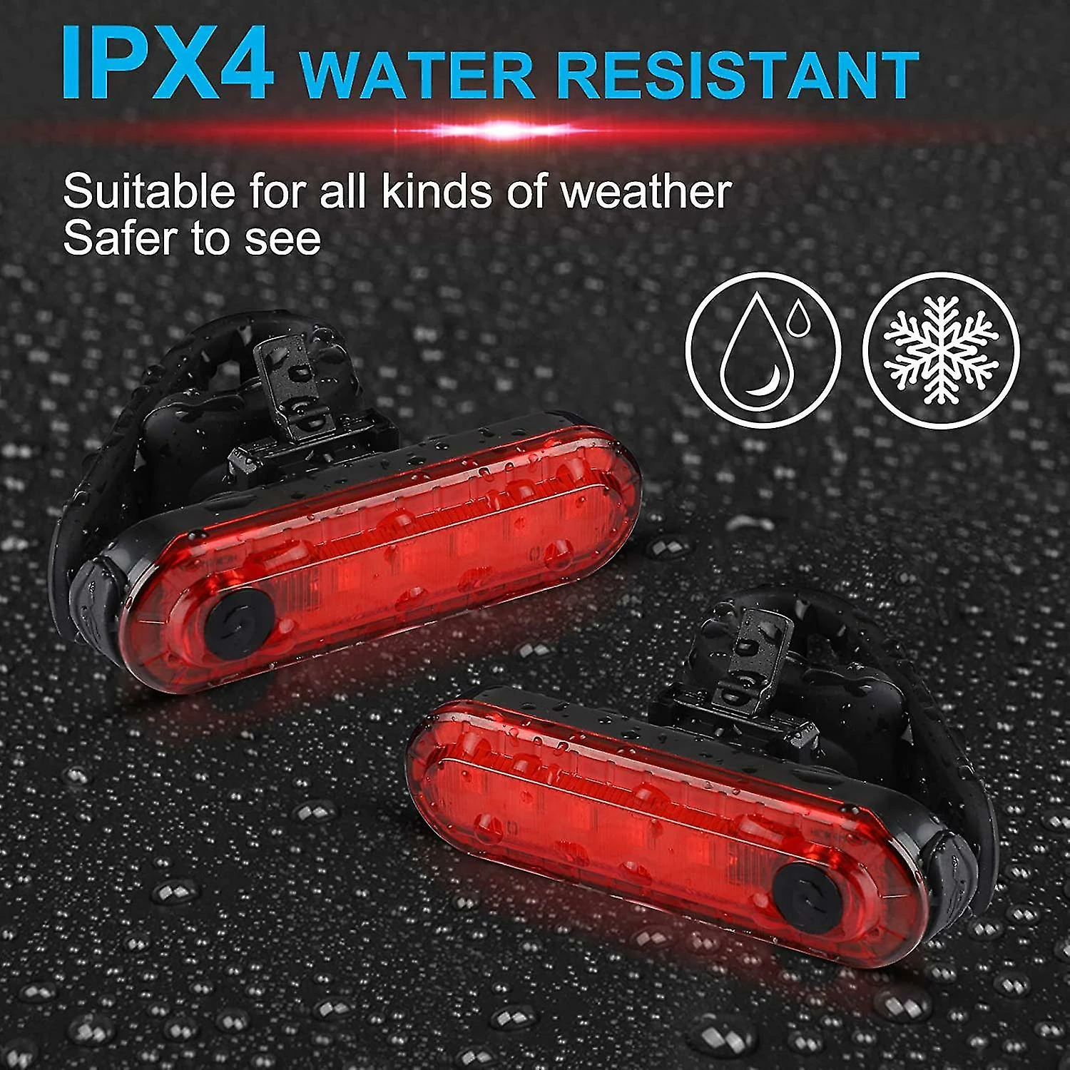 Mslam Led Arrière Vélo Arrière Feu Arrière 2 Pack, Ultra Bright Usb Rechargeable Vélo Feux Arrière, Vélo Étanche Rétro-Éclairage Pour Casque De Cyclisme Avertissement De Sécurité Strobe 6 Mslam Led Arrière Vélo Arrière Feu Arrière 2 Pack, Ultra Bright Usb Rechargeable Vélo Feux Arrière, Vélo Étanche Rétro-Éclairage Pour Casque De Cyclisme Avertissement De Sécurité Strobe – Image 4