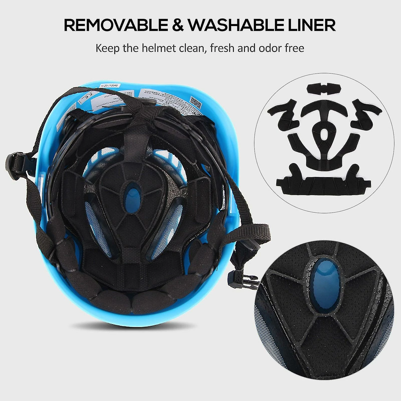 Unbranded Casque D’escalade Casque De Sécurité De Cyclisme W / Lampe Frontale Earmuff Feu Arrière Points D’attache Pour La Randonnée Escalade Casque De Vélo Spéléologique 6 Unbranded Casque D’escalade Casque De Sécurité De Cyclisme W / Lampe Frontale Earmuff Feu Arrière Points D’attache Pour La Randonnée Escalade Casque De Vélo Spéléologique – Image 4