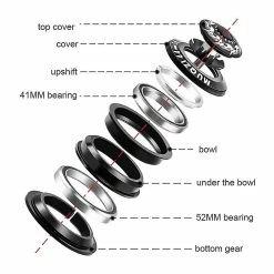 Unbranded Muqzi 44-56mm Vélo Intégré Casque Conique Tube Droit Fourche -Collections GJ Cycling Soldes Magasin 550465205 max