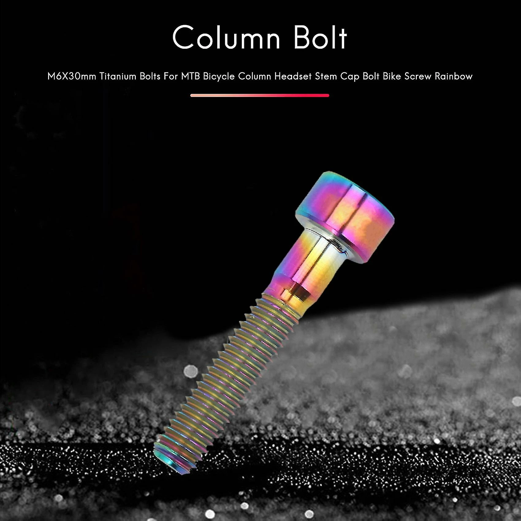 Unbranded M6x30mm Titanium Bolts Pour Bicycle Colonne Casque Stem Cap Bolt Bike Screw Rainbow 4 Unbranded M6x30mm Titanium Bolts Pour Bicycle Colonne Casque Stem Cap Bolt Bike Screw Rainbow – Image 2