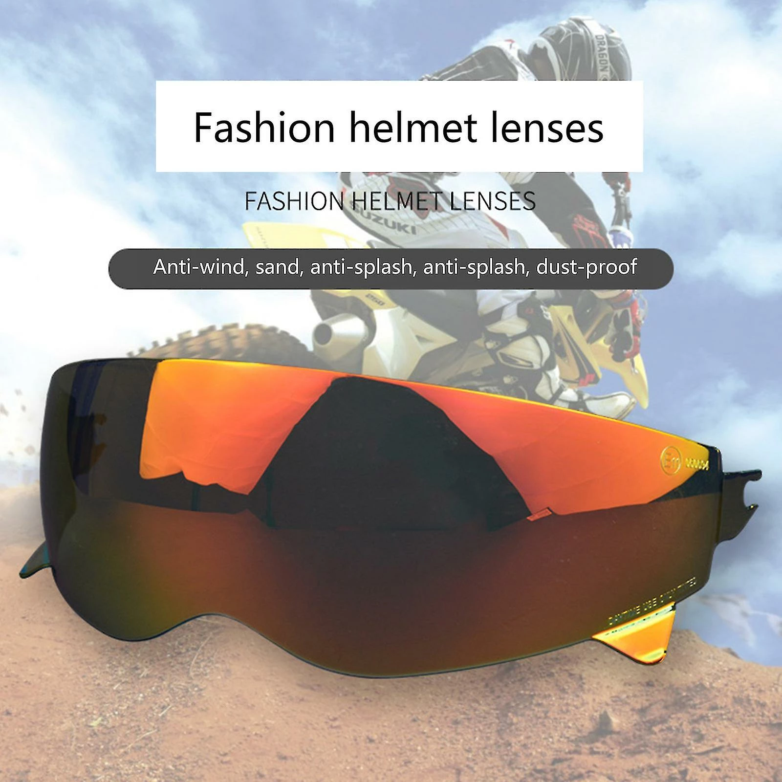 Boom Visière De Casque Pour Scorpion Combat / Covert-x Anti-scratch Shield Casque Lentille Transparent Rouge 5 Boom Visière De Casque Pour Scorpion Combat / Covert-x Anti-scratch Shield Casque Lentille Transparent Rouge – Image 3