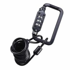 Unbranded Casque De Vélo Serrure Mini Portable Antivol Réinitialisable 3 Chiffre Vélo Cyclisme Ressort Combinaison Câble Voyage Bagage Crochet Boucle Dispositif Sécurisé
