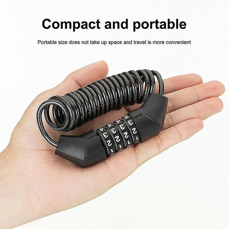 Unbranded Serrure à Code Télescopique Véhicule électrique Casque évolutif Serrure De Vélo 5 Unbranded Serrure à Code Télescopique Véhicule électrique Casque évolutif Serrure De Vélo – Image 3