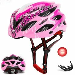 Unbranded Casque De Cyclisme Casco Mtb Casque De Vélo Rose Road Mountain Ultralight Casque De Vélo De Grande Taille Pour Hommes Femmes