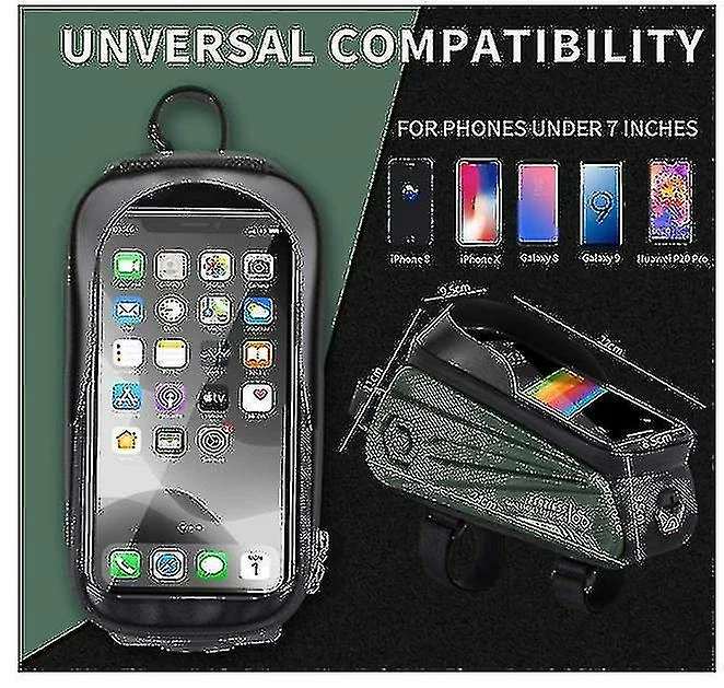 Unbranded Sac De Support De Téléphone De Vélo Grande Capacité Tpu écran Tactile Casque Trou Cyclisme Téléphone Montage Top Tube Pochette Accessoires De Vélo Pour Smartphone Moins De 7,0 '' 6 Unbranded Sac De Support De Téléphone De Vélo Grande Capacité Tpu écran Tactile Casque Trou Cyclisme Téléphone Montage Top Tube Pochette Accessoires De Vélo Pour Smartphone Moins De 7,0 '' – Image 4