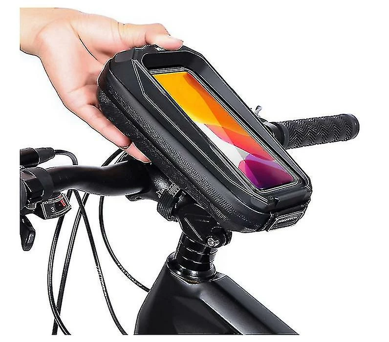 Unbranded Sac De Vélo Imperméable à L’eau écran Tactile MTB Bag Top Front Tube Frame Bag Quick Release Accessoires De Vélo Avec Prise Casque (noir) 3 Unbranded Sac De Vélo Imperméable à L’eau écran Tactile MTB Bag Top Front Tube Frame Bag Quick Release Accessoires De Vélo Avec Prise Casque (noir)