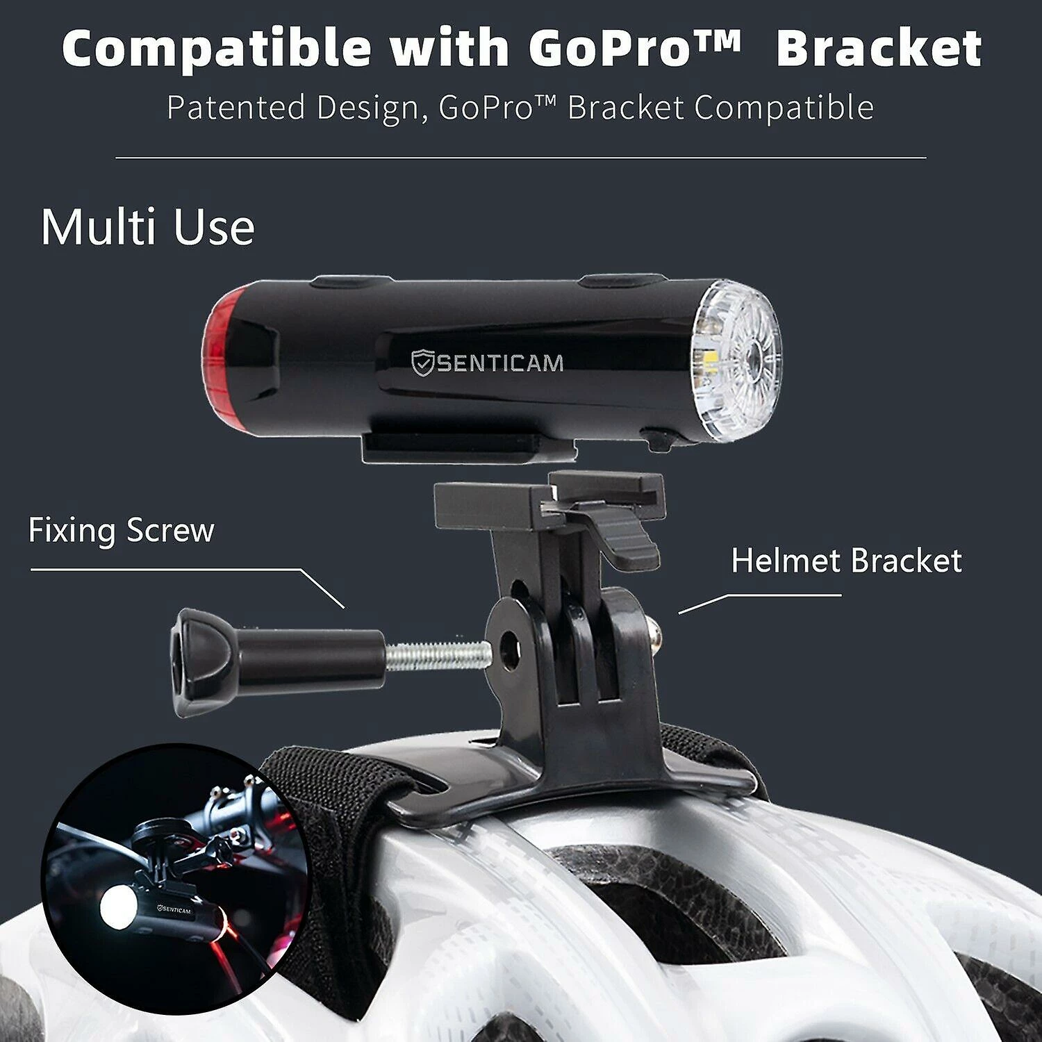 Unbranded Casque De Vélo Light Best Usb Rechargeable Bicyclette Mtb Front Back Light Senticam 7 Unbranded Casque De Vélo Light Best Usb Rechargeable Bicyclette Mtb Front Back Light Senticam – Image 5