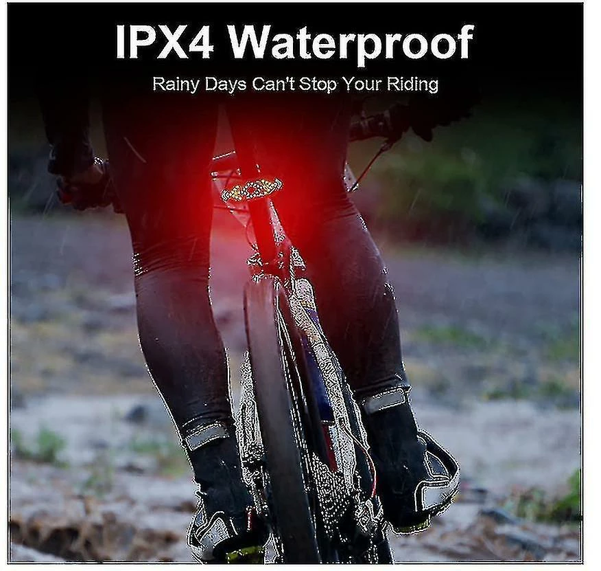 Unbranded Feux De Vélo Arrière, Indicateurs De Vélo Avec Clignotants Lampe Hornremote Control, 5 Modes D’éclairage Et USB Rechargeable Pour Vélo Feu Arrière étanche, Casque B 4 Unbranded Feux De Vélo Arrière, Indicateurs De Vélo Avec Clignotants Lampe Hornremote Control, 5 Modes D’éclairage Et USB Rechargeable Pour Vélo Feu Arrière étanche, Casque B – Image 2