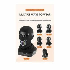 Unbranded Warm Face Bike Mask Anti-dust Imperméable à L’eau Coupe-vent Complet Couverture Faciale Chapeau Cou Casque Masque Balaclavas -Collections GJ Cycling Soldes Magasin 790819066 max