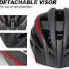 Tmall Casque De Vélo Pour Hommes Femmes Avec Led Lumière Détachable Lunettes Magnétiques Amovibles Pare-soleil Montagne -Collections GJ Cycling Soldes Magasin 800972982 max