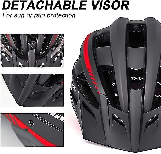 Tmall Casque De Vélo Pour Hommes Femmes Avec Led Lumière Détachable Lunettes Magnétiques Amovibles Pare-soleil Montagne 3 Tmall Casque De Vélo Pour Hommes Femmes Avec Led Lumière Détachable Lunettes Magnétiques Amovibles Pare-soleil Montagne