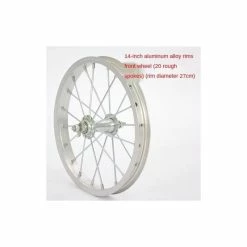 Accessoire Vélo,12 - 14 - 16 - 18 - 20 Pouces Vélo Avant Et Roue Arrière Jante De Voiture Pliante - Type 14 Rear - Avis / Test