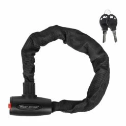 Antivol Chaîne Antivol Blocage De Roue Pour Vélo Vélo Serrures Avec Touches Touche De Verrouillage Vélo Casque De Vélo Ser - Avis / Test