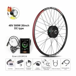 BAFANG 8FUN Kit De Moteur Roue Avant 48V 500W 26- Avec Écran LCD 860C Pour Vélo à Assistance électrique - Avis / Test