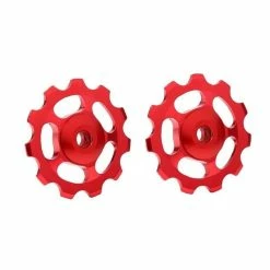 Bike Derailer Poulies De Vélo Dérailleur Arrière Poulie Vélo Variable Variable Rouge Vitesse Roue 2pcs Engrenages Extérieu - Avis / Test