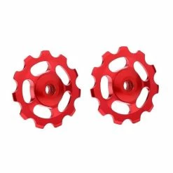 Bike Derailer Poulies Vélo Arrière De Dérailleur Vélo Variable Variable Variable Rouge Vitesse Roue 2pcs - Avis / Test