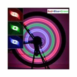 Couleur Rouge Et Bleu Vert Vélo Lumière Vélo Vélo Parlé Pneu De Fil Silicone LED Vélo Vélo Roue Pneu De Fil D - Avis / Test