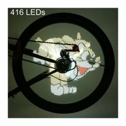 FT - 801 Pro Bricolage Faire Du Vélo 416 LED Waterproof Coloré Changer Photos Vidéo Roue De Vélo Spoke Lumière - Avis / Test