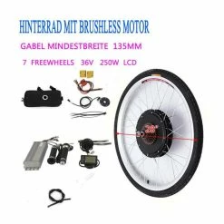Kit De Conversion De Vélo électrique De Roue Arrière 28 -Kit De Conversion De Moteur De Vélo électrique LCD 36V 250W - Avis / Test