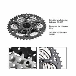 Qiilu Roue Libre Pour Shimano Pignon De Cassette De Roue Libre De Vélo ZTTO 10 Vitesses 11-42T Accessoire De Remplacement De V - Avis / Test