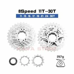 SUNSHINE – Roue Libre 8 S 11-32T Pour Vélo De Route, Volant D'inertie, Cassette 8 Vitesses, Pignon 8V 11-32T, Compatible [61 - Avis / Test