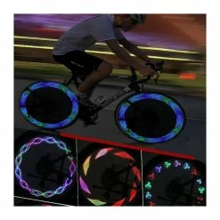 Vélo Vélo Lumière, Roue à Cyclisme Imperméable Clair De Vélo Easy Installation De La Roue De Lame LED ALLALE Lumières De - Avis / Test